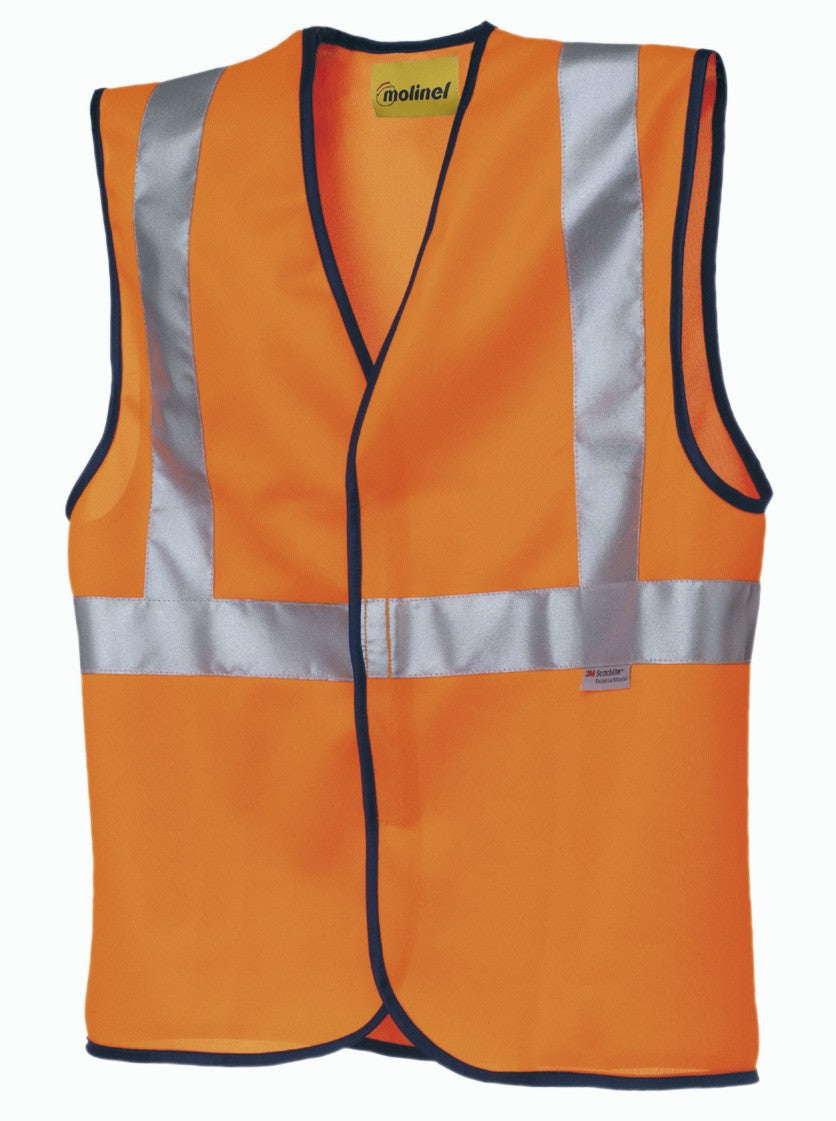 gilet de signalisation haute visibilité molinel orange