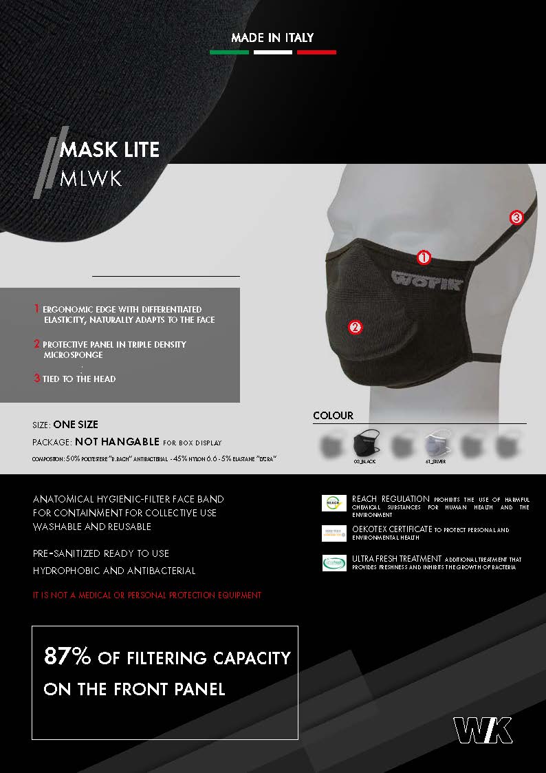 masque tissu lavable tiple protection Oeko-tex - MLWK