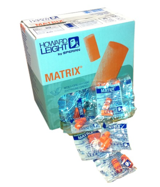 bouchons d'oreilles MATRIX orange boite