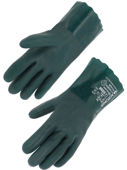 De PVC3028 handschoen met dubbele PVC-coating