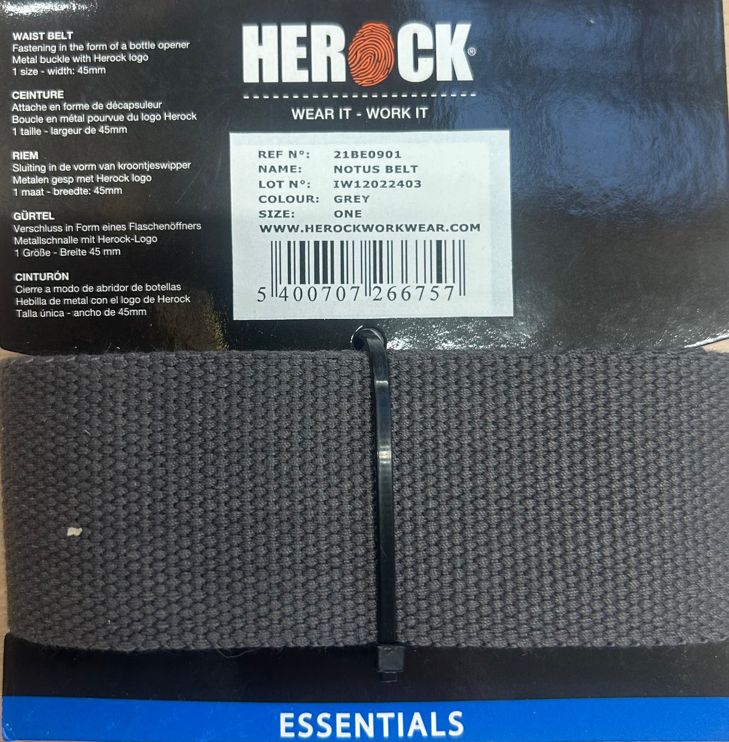 DESTOCKAGE Ceinture ajustable HEROCK - Notus 21BE0901